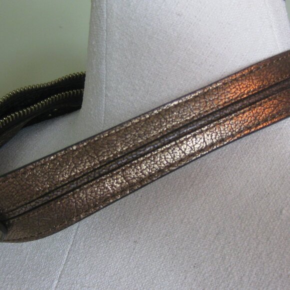 Michael Kors Metallic Bronze hobo purse - Picture 3 of 6